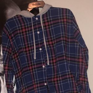 Jackson lumberjack hoodie with cotton gray hood